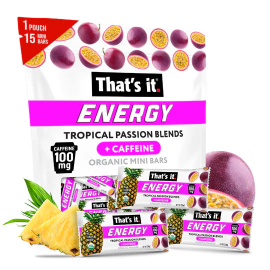 Tropical Passion Blends Organic Energy Mini Bars 100mg
