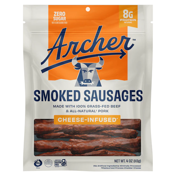 Cheese-Infused Smoked Sausages