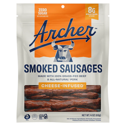 Cheese-Infused Smoked Sausages
