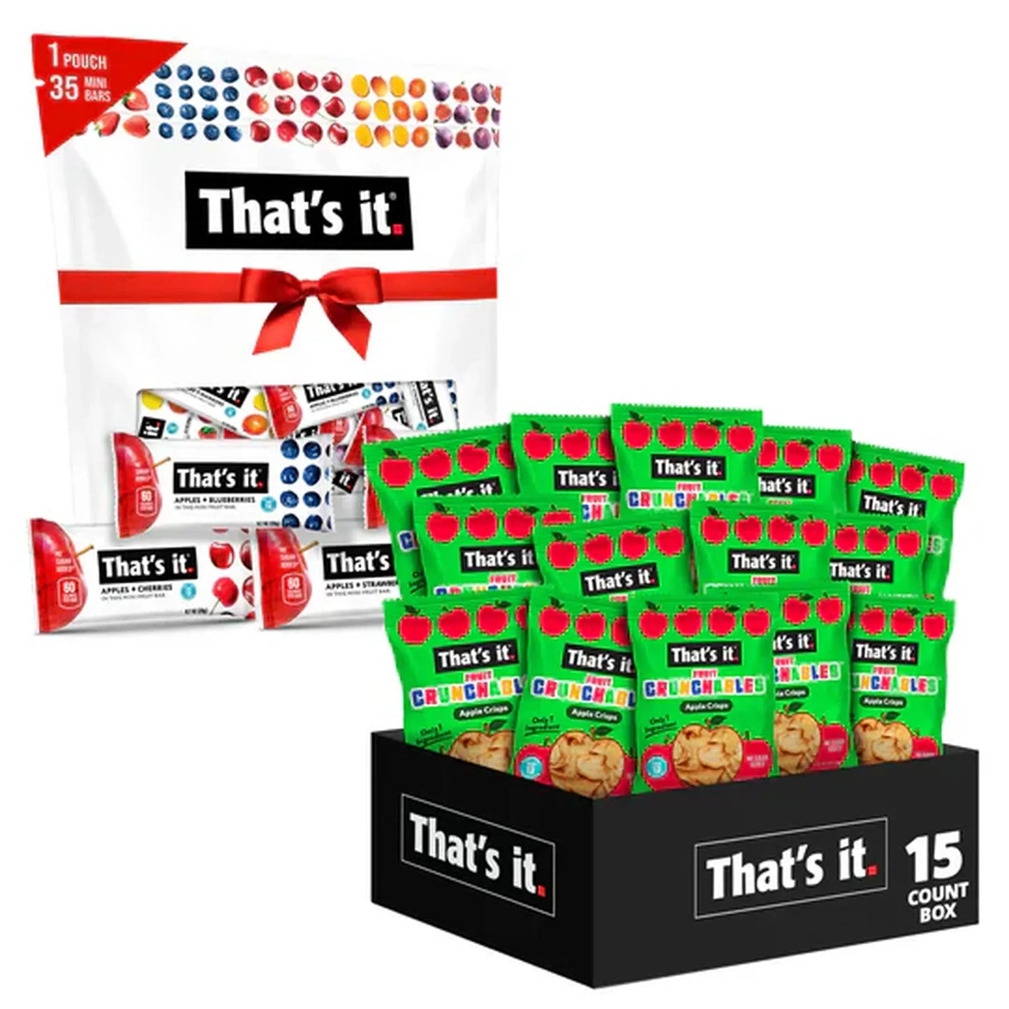 Apple Fruit Crunchables & Minis Variety Bundle Box
