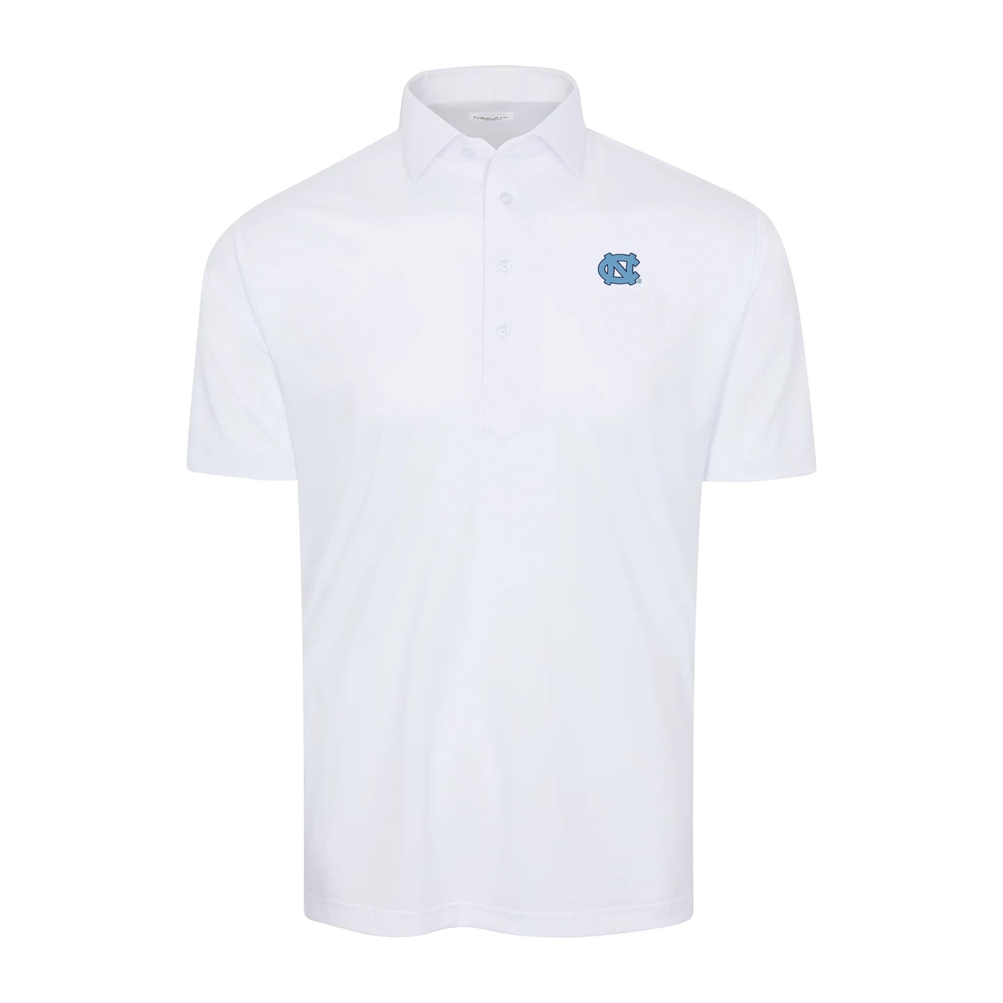North Carolina Semi-Spread Collar Polo White