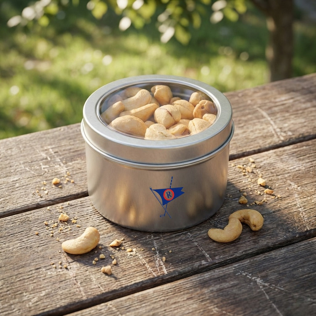 Cashews, Roasted & Salted, Tin Round Window Medium 48ct/4.7oz