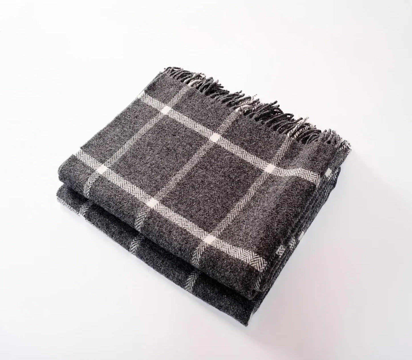 Windowpane Throw Charcoal