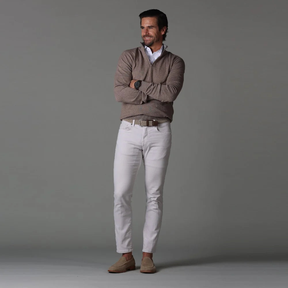 Collars & Co. Apparel - Original Fit Semi-Spread Dress Collar Polo White
