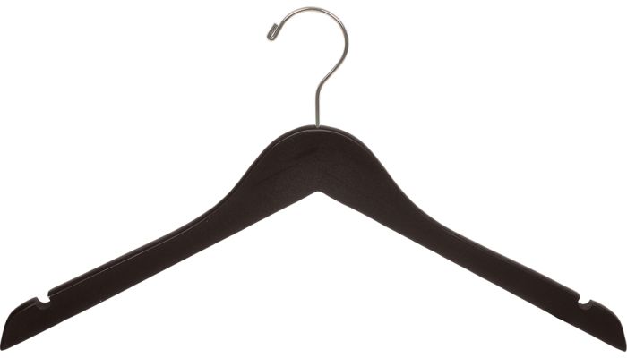 17" Espresso Wood Top Hanger W/ Notches