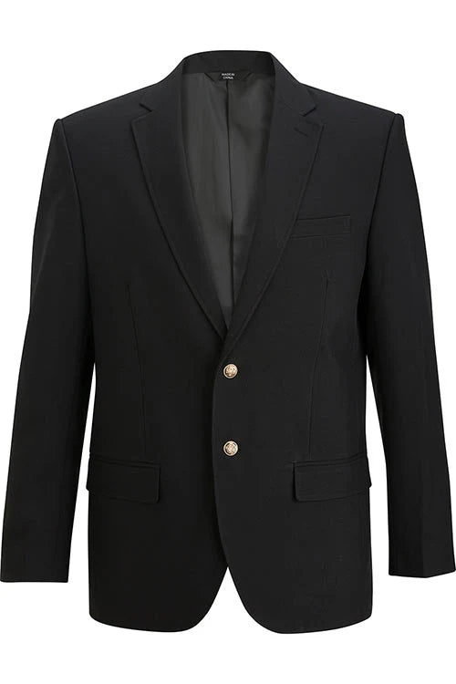 Men's Essential Hopsack Blazer - Black