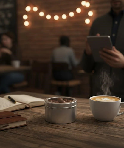 Almonds, Chocolate Covered, Tin Round Window Medium 48ct/6oz