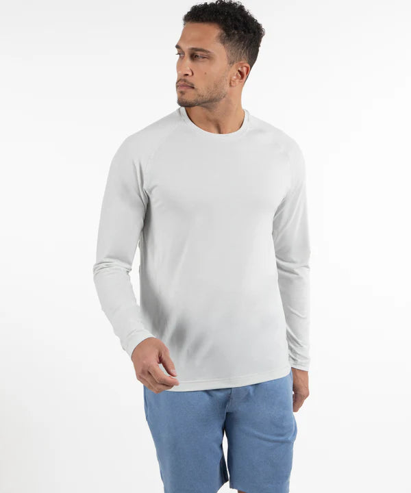 Men's Grady Long-Sleeve Performance Stretch Crew Neck T-Shirt