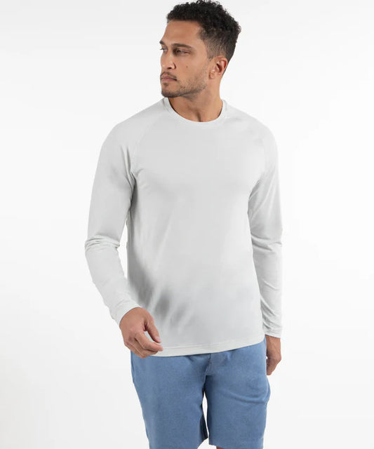 Men's Grady Long-Sleeve Performance Stretch Crew Neck T-Shirt