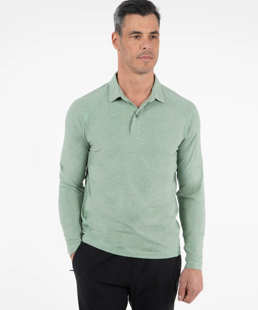 Men's Galo Long Sleeve Soft Touch Knit Polo