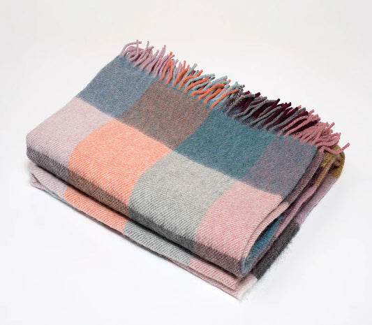 Alpaca Classic Check Throw Multi Colour