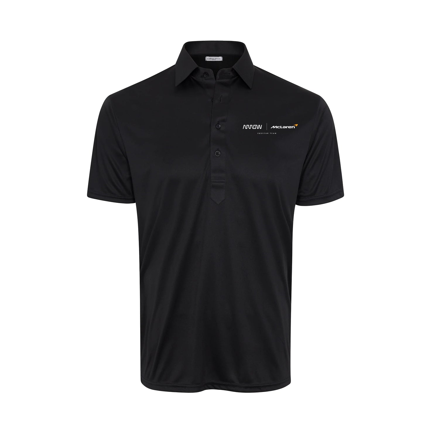 Arrow McLaren Semi-Spread Collar Polo Black