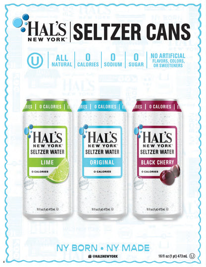 Hal's New York Seltzer y bocadillos