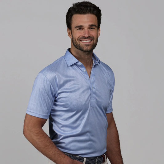 Collars & Co. Original Fit Semi-Spread Dress Collar Polo Santorini