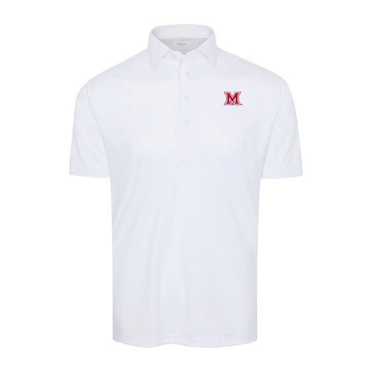 Miami Ohio Semi-Spread Collar Polo White