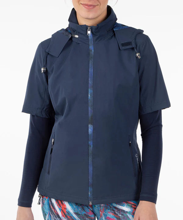 Women's Amber Short-Sleeve Hooded Windshirt
