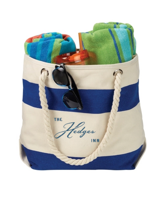 Cotton Canvas Nautical Tote with Rope handles