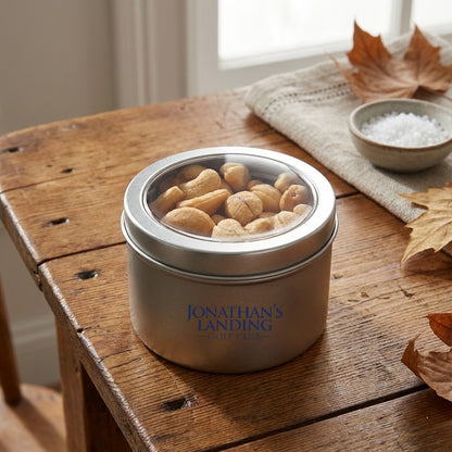 Cashews, Roasted & Salted, Tin Round Window Medium 48ct/4.7oz