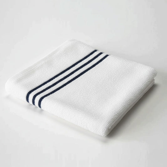 Oxford Premium Navy Stripe Gym Towels