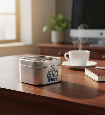 Almonds, Chocolate Covered, Tin Square Window 48ct/6.2oz