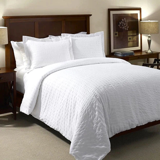 Blankets - Beyond Textures Crinkle Effect Top Sheet & Duvet Cover By 1888 Mills