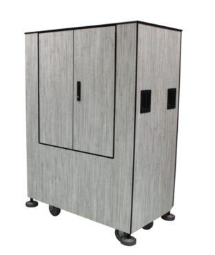 Designer Collection Cart, 48 cu ft, White Driftwood