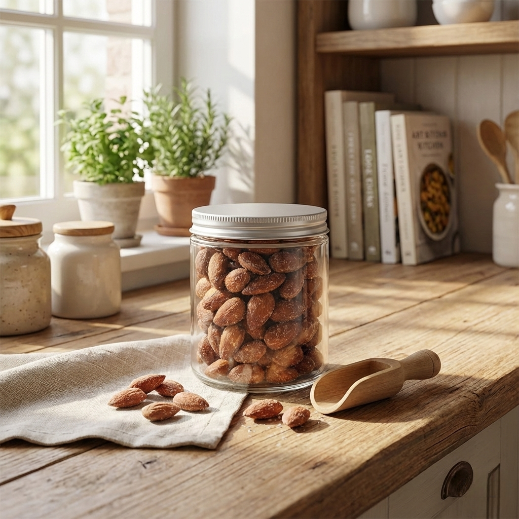 Almonds, Smoked, Medium Flint Jar 24ct/5.6oz