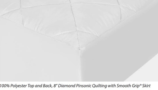 Deluxe Mattress Pad with Smooth Grip Skirt