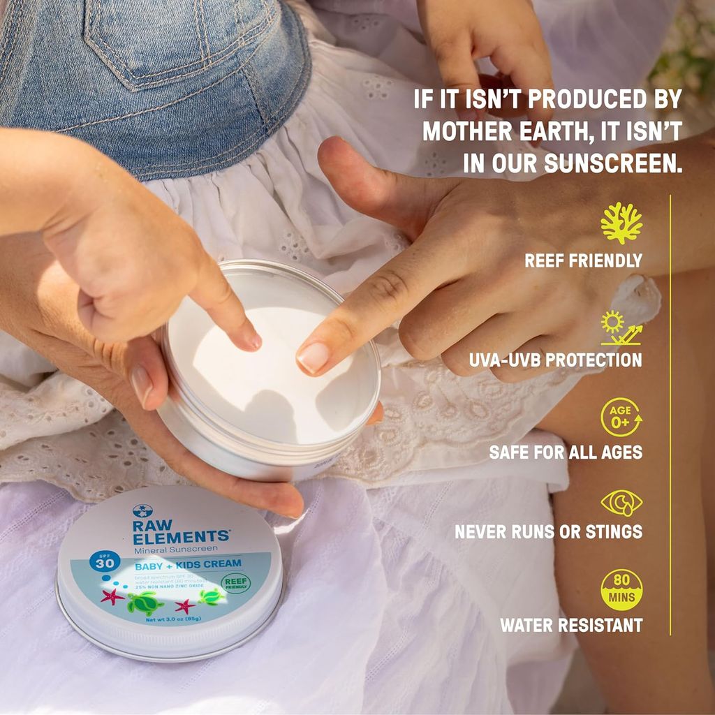 SPF 30 Baby+Kids Cream (3oz)