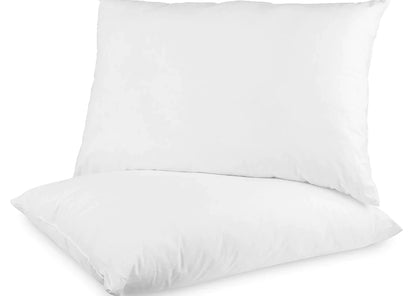 Almohada de cama estándar antimicrobiana ultra fresca con funda de algodón