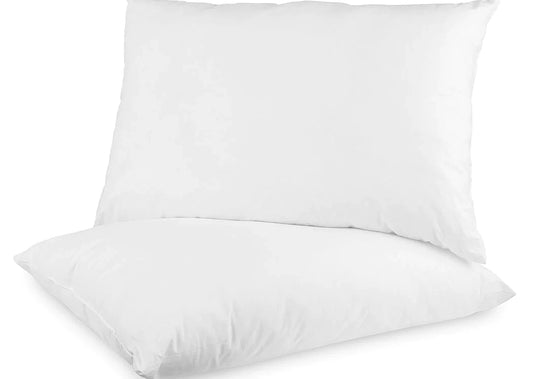 Ultra-Fresh Antimicrobial Standard Bed Pillow with Cotton Cover