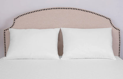 Almohada de cama estándar antimicrobiana ultra fresca con funda de algodón